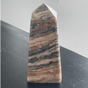 Beautiful Peruvian Bumblebee Banded Jasper Tower Point - Small